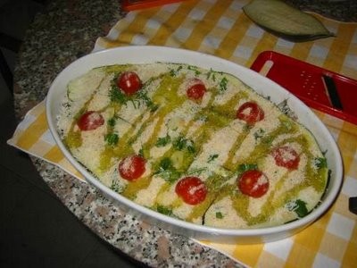 TORTINO DI MELANZANE ED ALICI